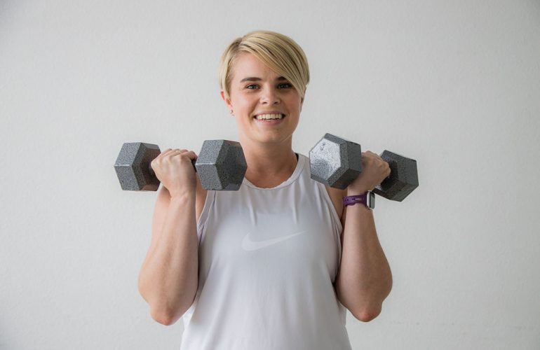 dumbbells, Smile